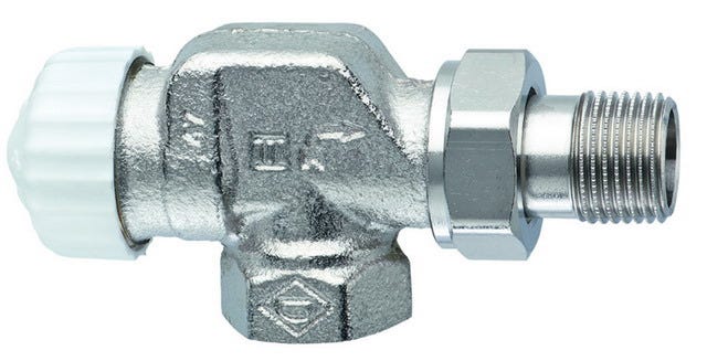 IMI HEIMEIER Thermostat-Ventilunterteil V-exact II, Axialform, Rotguss vernickelt