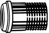 IMI HEIMEIER Schraubnippel lang, R 1/2 Gesamtlänge 54 mm, vernickelt