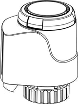 IMI TA Thermischer Stellantrieb EMO T, Zweipunktantrieb, CE-zertifiziert, weißes Gehäuse RAL 9016, schlagfester Kunststoff, Schutzklasse II, Schutzart IP54, Hub 4,7 mm, Stellkraft 125 N, Anschluß M30 x 1,5, Kabellänge 0,8 m