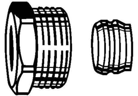 IMI HEIMEIER Klemmverschraubung vernickelt für Kupfer- und Stahlrohr mit Rp 1/2 Innengewinde