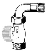 IMI HEIMEIER Thermostat-Ventilunterteil mit geregeltWiderstand und Bogenverschr., DN15