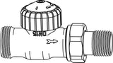 IMI HEIMEIER Thermostat-Ventilunterteil V-exact II, Durchgang, DN 15,Außengewinde G3/4