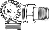IMI HEIMEIER Thermostat-Ventilunterteil V-exact II, Wink.eck/li.,Außengew.G3/4