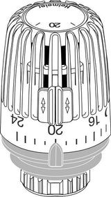 IMI HEIMEIER Thermostat-Kopf K weiß