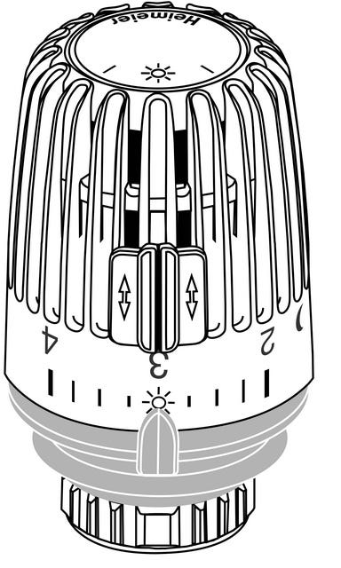 IMI HEIMEIER Thermostat-Kopf K weiß