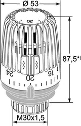 IMI HEIMEIER Thermostat-Kopf K weiß