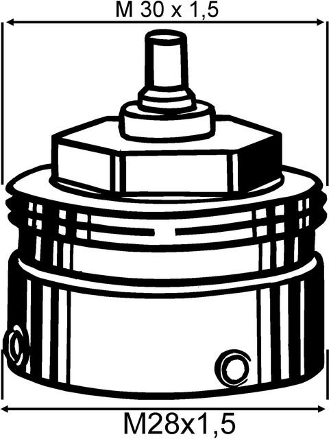 IMI HEIMEIER Adapter für Fremdfabrikate Heimeier Thermostat-Köpfe/ TA-Ventilunterteile