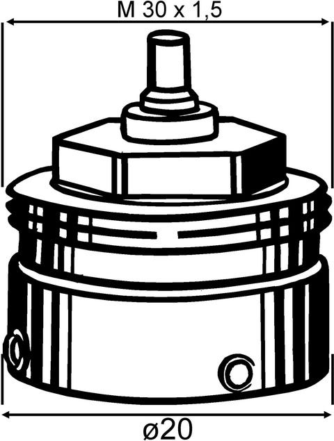 IMI HEIMEIER Adapter für Fremdfabrikate Heimeier Thermostat-Köpfe/Danfoss RA2000-Ventil