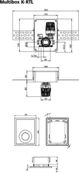 IMI HEIMEIER UP-Kasten Multibox K-RTL mit Thermostat-ventil und RTL, weiß RAL 9016