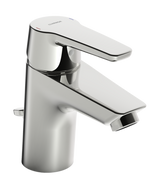 HA Einhebelmischer Waschtischbatterie HANSAPOLO 5140 Zugstangenablaufgarnitur Ausladung 103 mm DN15 Chrom