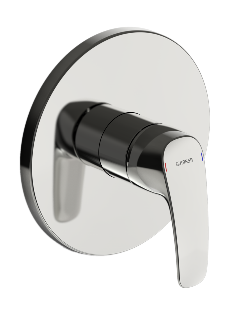 HA Einhebelmischer Fertigmontageset für Brausebatterie HANSAPINTO 8527 Rosette rund Chrom