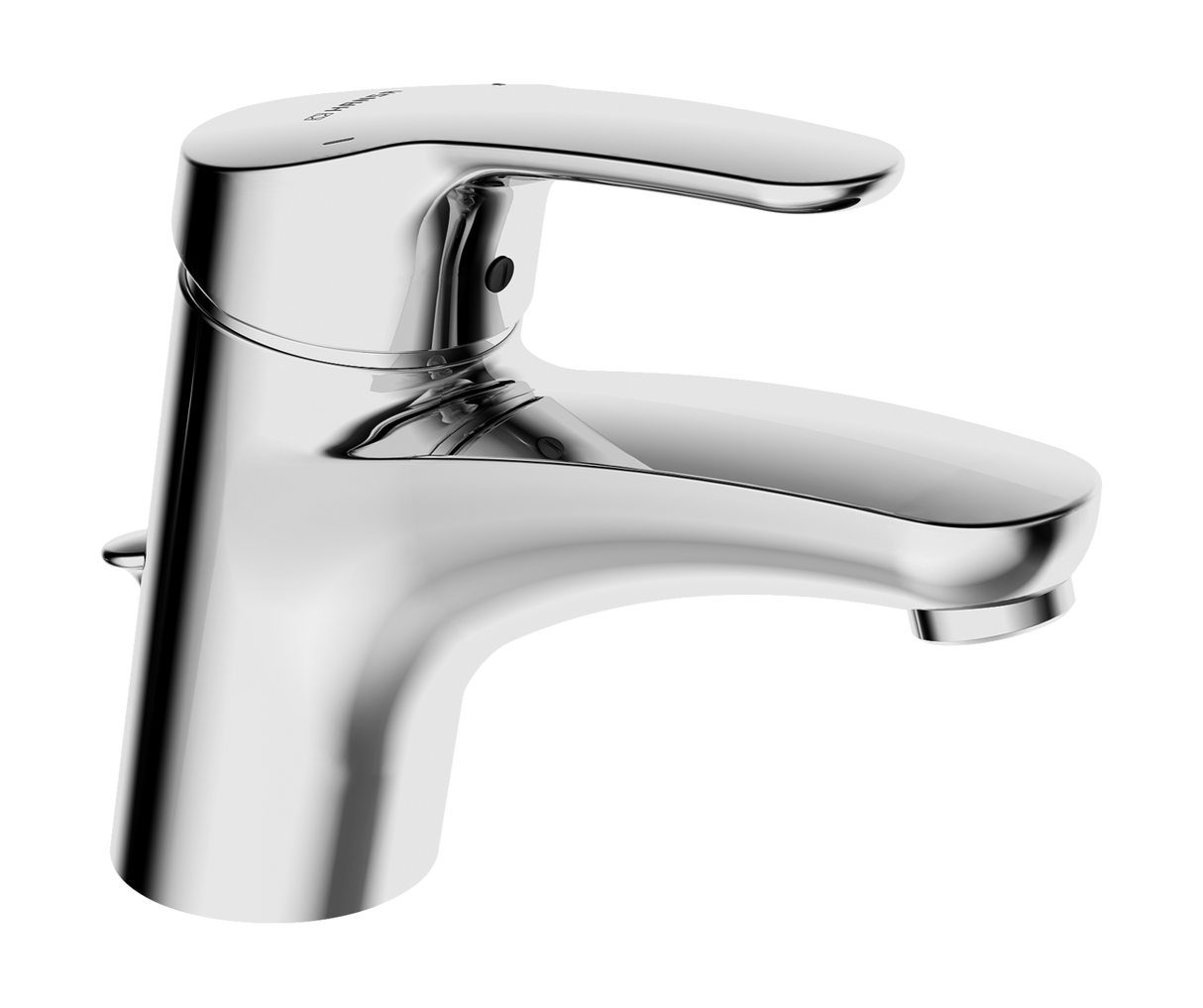 HA Einhebelmischer Waschtischbatterie HANSAMIX 0109 Zugstangenablaufgarnitur Ausladung 141 mm DN15 Chrom