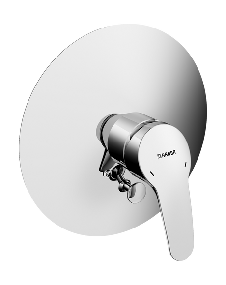 HA Einhebelmischer Fertigmontageset für Wanne/Brause HANSAMIX 0184 Rosette rund Chrom