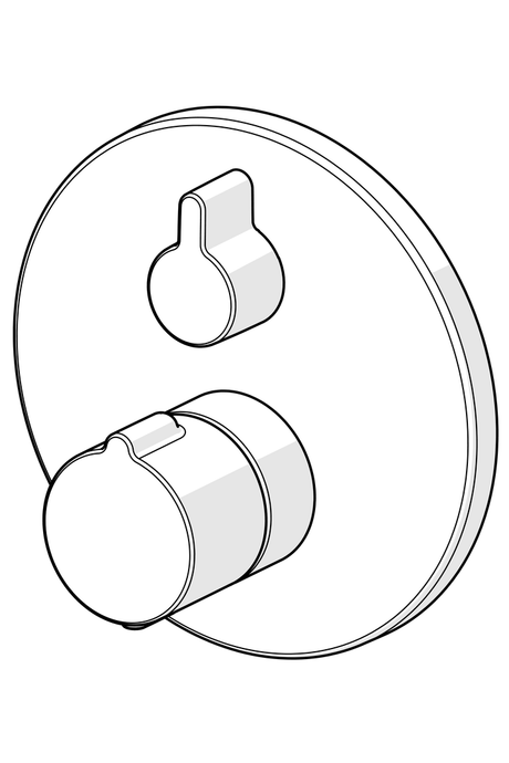 HA Fertigmontageset für Wanne/Brause HANSAHOME 8862 Rosette rund Chrom