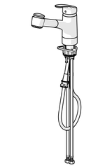 HA Einhebelmischer Küchenarmatur HANSAMIX 0138 2-strahlig Ausladung 235 mm DN15 Chrom