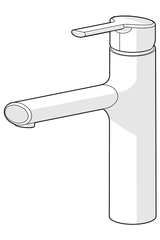 HA Einhebelmischer Küchenarmatur HANSARONDA 0334 Ausladung 200 mm DN15 Chrom