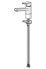 HA Einhebelmischer Küchenarmatur HANSATWIST 0914 Ausladung 199 mm DN15 Chrom