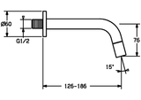 HA Einhebelmischer Waschtischbatterie HANSANOVA Style 5096 Ausladung 186 mm DN15 Chrom