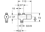 HA Sicherheits-Thermostat Vormischer HANSAMINIMAT 6341 Chrom