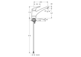 HA Einhebelmischer Küchenarmatur HANSAMIX 0114 Ausladung 203 mm DN15 Chrom