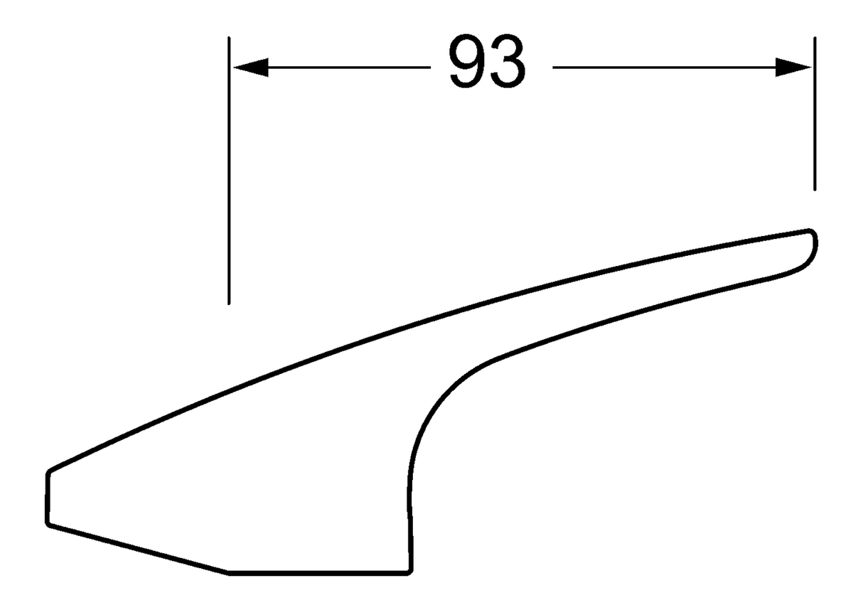 HA Hebel HANSAMIX Bedienhebel & Griffe Chrom mit W+K-Kennzeichnung