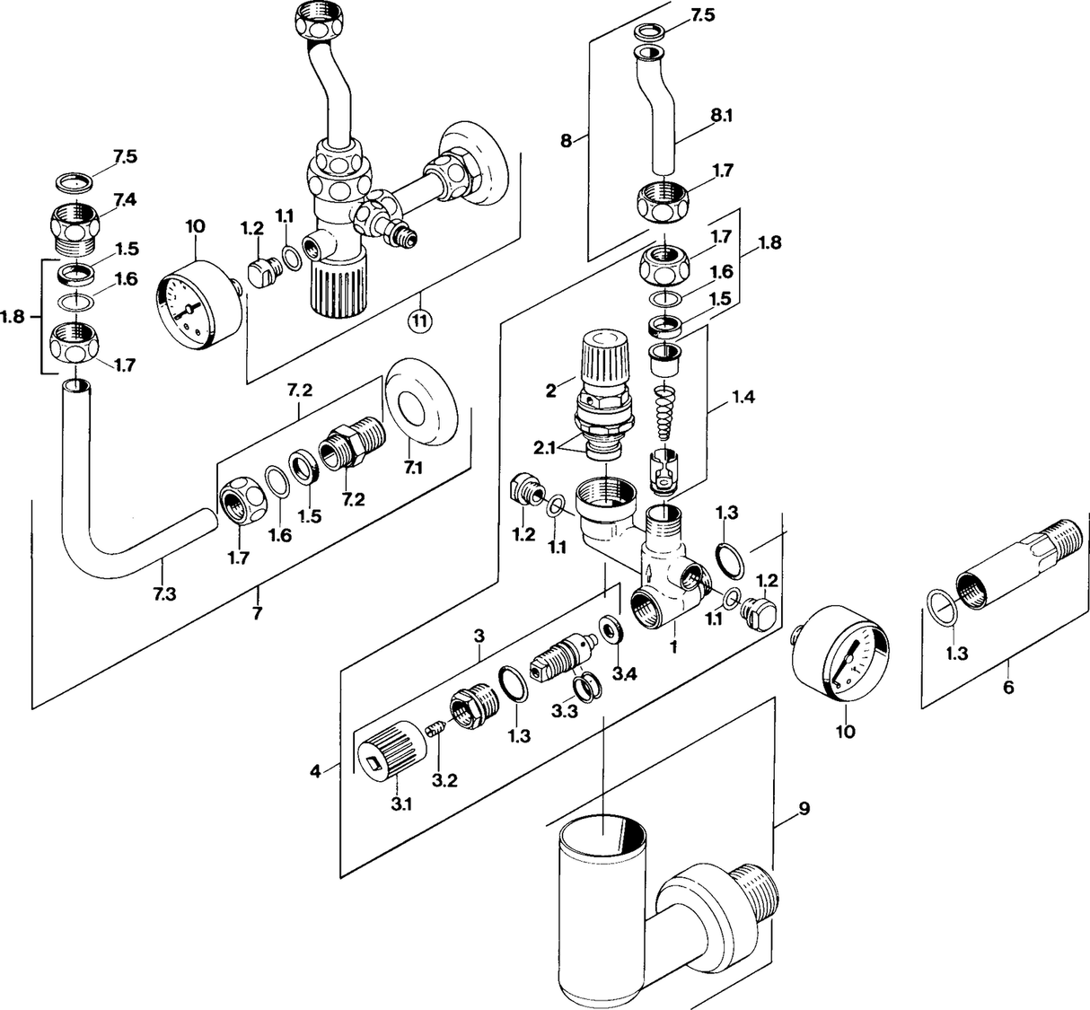 HA Regelventil für 1 oder 2 Rohrsysteme HANSA 6320