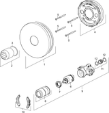 HA Fertigmontageset für Brausebatterie HANSAVAROX PRO 4055 Rosette rund Chrom
