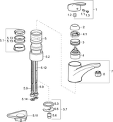 HA Einhebelmischer Küchenarmatur HANSAMIX 0114 Ausladung 203 mm DN15 Chrom