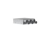 Luftverteilsystem, LVS VTS Schalldämmverteiler einstellbar, innen isolierter Kanal, Stahl, sendzimirverzinkt, Flansch- und Einschubende-Anschluss, starr