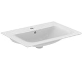 Ideal Standard Möbelwaschtisch Connect Air, 1 Hahnloch, mit Überlauf, rechteckig, weiß, hängend