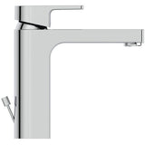 Ideal Standard Waschtischarmatur Edge, Grande, 5 l/min., mit Ablaufgarnitur, Ausladung 138mm, Chrom