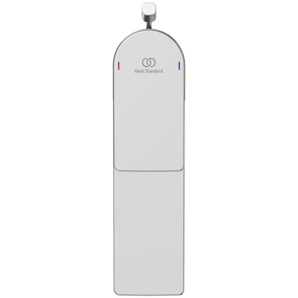 Ideal Standard Waschtischarmatur Edge, Grande, 5 l/min., mit Ablaufgarnitur, Ausladung 138mm, Chrom