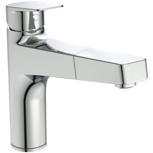 Ideal Standard Küchenarmatur Ceraplan mit hohem Auslauf Ausladung 210mm 1-Funktions-Handbrause Chrom