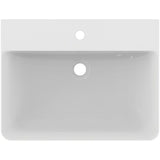 Ideal Standard Waschtisch Connect Air Cube, 1 Hahnloch, mit Überlauf, weiß, Rechteckig, Keramik, hängend