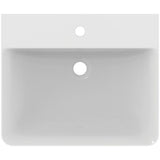 Ideal Standard Waschtisch Connect Air Cube, 1 Hahnloch, mit Überlauf, weiß, Rechteckig, Keramik, hängend