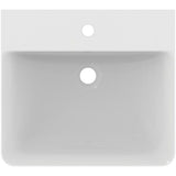 Ideal Standard Waschtisch Connect Air Cube, 1 Hahnloch, mit Überlauf, weiß, Rechteckig, Keramik, hängend