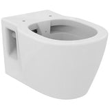Ideal Standard WC-Paket Connect, WC randlos, mit WC-Sitz Softclosing, 365x550x385mm, Weiß