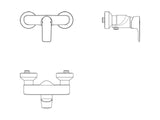 Ideal Standard Brausearmatur Aufputz Connect Air, Ausladung 41mm, Chrom