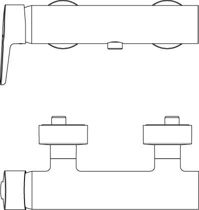 Ideal Standard Brausearmatur Aufputz Connect Blue, Chrom
