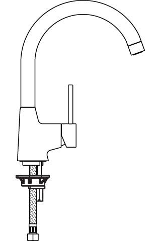 Ideal Standard Küchenarmatur Nora, Chrom