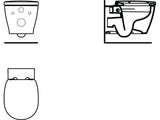 Ideal Standard WC-Paket Connect, WC randlos, mit WC-Sitz Softclosing, 365x550x385mm, Weiß