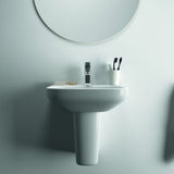 Ideal Standard Waschtischarmatur Ceraplan H90 mit Ablaufgarnitur Ausladung 124mm Chrom