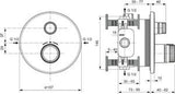 Ideal Standard Brausethermostat Unterputz Ceratherm Navigo 1 Verbraucher Chrom