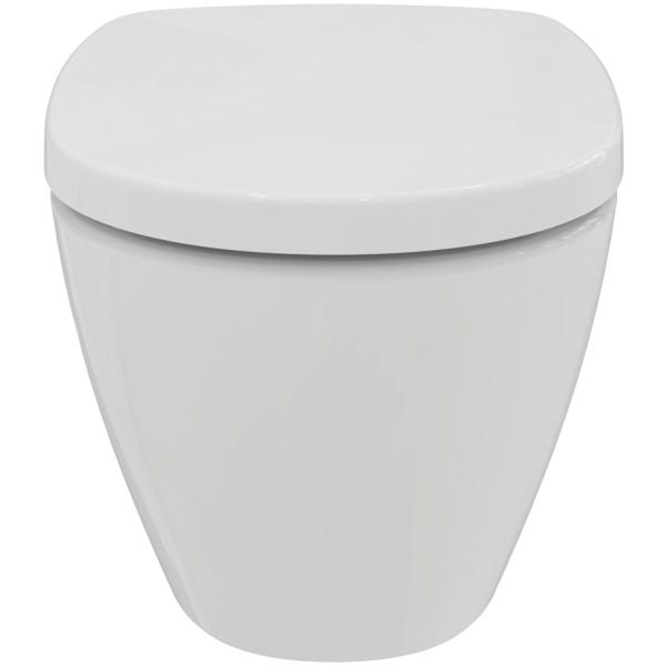 Ideal Standard WC-Paket Connect, WC randlos, mit WC-Sitz Softclosing, 365x550x385mm, Weiß