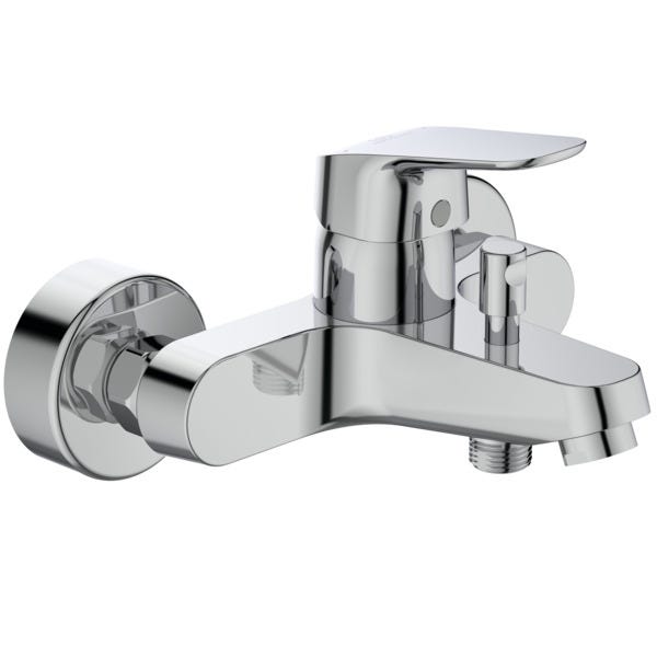 Ideal Standard Badearmatur Aufputz Ceraflex, Ausladung 162mm, Chrom
