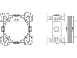 Ideal Standard Unterputz-Bausatz 1 EASY-Box, für Einhebelmischer und Thermostate