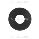 HAAS Heberglockendichtung, flach für Spülkästen in elastischer Gummi-Spezialqualität, Farbe schwarz