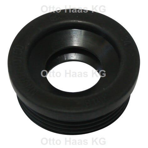 HAAS Gummi-Nippel DN 40/50, 27 x 52 x 22 mm für Siphonwinkel, DB 20 und SML