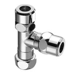 SCHELL T-Stück, Überwurfmutter, chrom