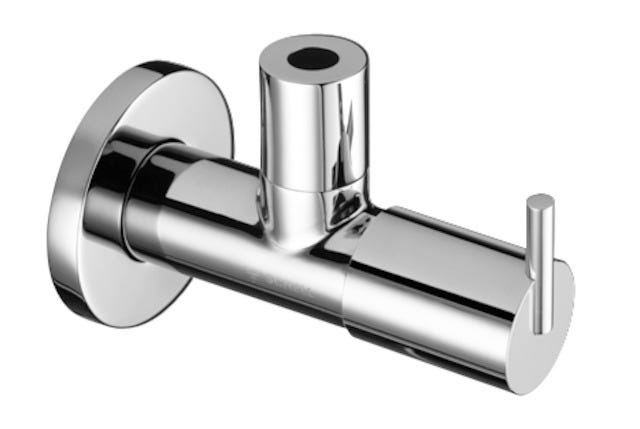 SCHELL Design-Eckventil PURIS, Schubrosette Ø 60 mm, DN 15 G 1/2 AG, Ø 10 mm (DN 10 G 3/8 AG), chrom